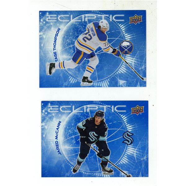 2023-24 Upper Deck Series 2 Hockey - ECLIPTIC - Jared McCann and Tage Thompson.