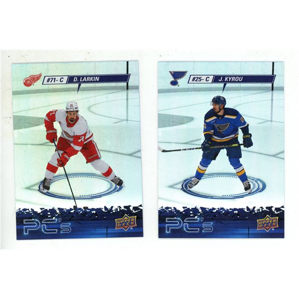 2023-24 Upper Deck Series 2 Hockey - PC's - #25-C - J.Kyrou and #71-C - D.Larkin