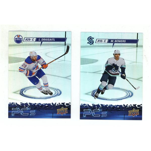 2023-24 Upper Deck Series 2 Hockey - PC's - #10C - M. Beniers and #29-C - L. Draisaitl.