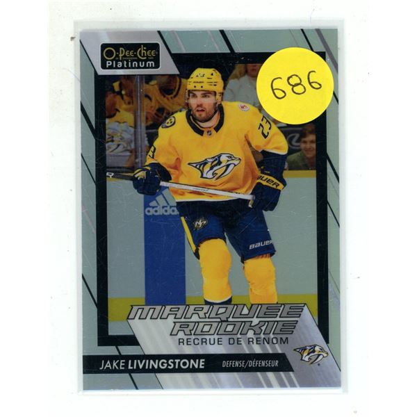 2023-24 O-Pee-Chee Platinum Hockey - Jake Livingstone - Marquee Rookie - Rainbow.