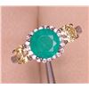 Image 2 : 2.98 ct Certified Silver Emerald gemstone Ring ($5,316 Appraisal)