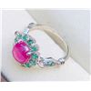 Image 2 : 3.9 ct Certified Silver Ruby gemstone Ring ($6,565 Appraisal)