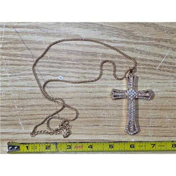 Cross necklace-15"L