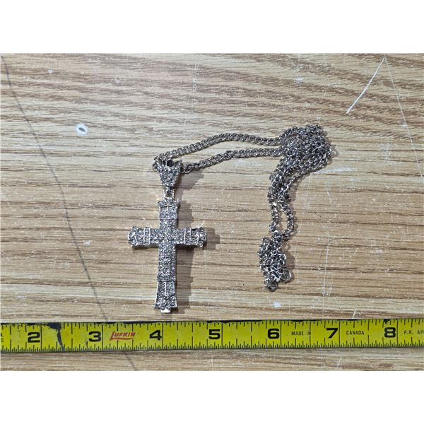 Cross necklace-15"L