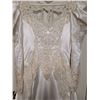Image 2 : Vintage satin wedding dress. Lace, pearls & sequins.