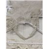 Image 3 : Vintage satin wedding dress. Lace, pearls & sequins.