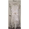 Image 5 : Vintage satin wedding dress. Lace, pearls & sequins.