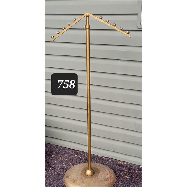 Heavy metal clothes rack.