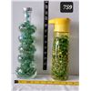Image 1 : Marbles in 2 bottles