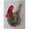 Image 2 : Vintage hand blown Murano style art glass Rooster.
