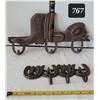 Image 1 : Cast iron western wall hooks.