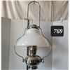 Image 6 : Early 20th century hanging Aladdin lamp model # 11 (USA) Genuine Aladdin chimney.