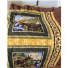 Image 5 : Moose flannel lined Quilt. 7 ft. X 6ft.