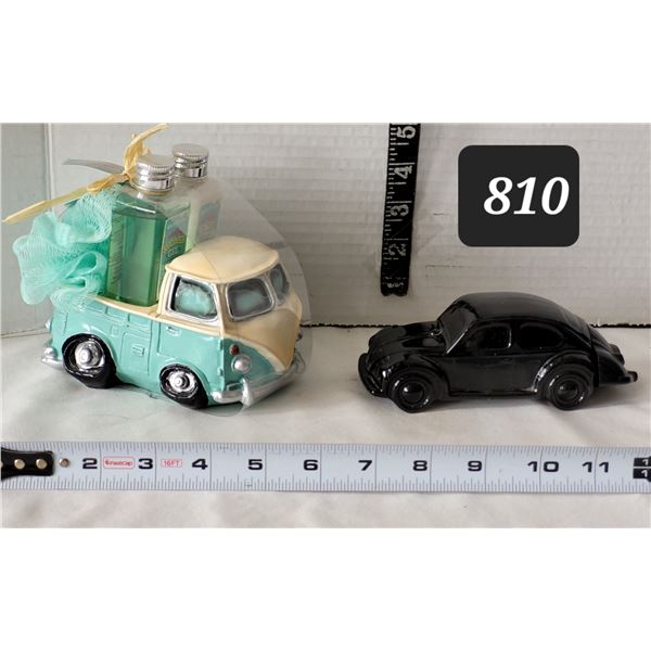 Volkswagen Beetle (Avon) & VW pickup bath set.