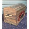 Image 4 : Vtg. Appleton Rum domed lid wood chest.