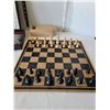 Image 2 : Vtg. 1953 Selchow & Righter Co. Scrabble board game & wood chess set.