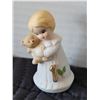 Image 2 : 1981 Enesco Growing Up Birthday Girls. Porcelain figurines ages 1 & 6.