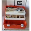 Image 1 : Large fishing tackle box & contents.