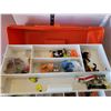 Image 3 : Large fishing tackle box & contents.