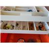 Image 4 : Large fishing tackle box & contents.