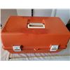 Image 7 : Large fishing tackle box & contents.