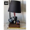 Image 1 : Edmonton Oilers lamp. Glove, stick & puck.