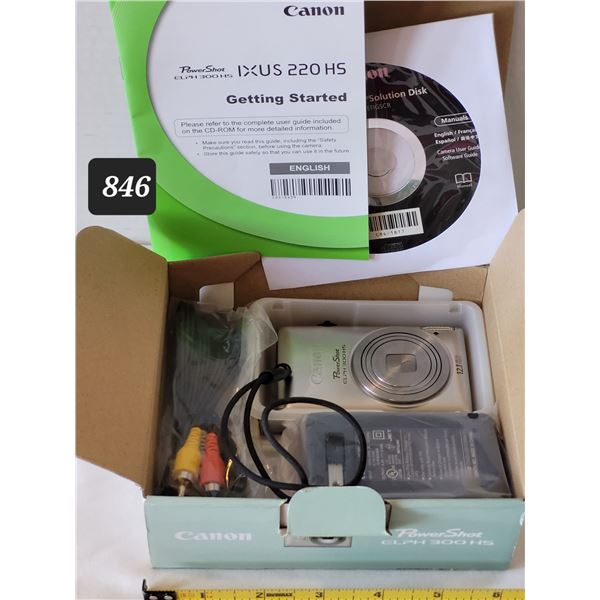 New in box, Canon Powershot IXUS 220 HS Digital camera.