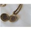 Image 2 : Early to Mid century gold filled locket & rope chain.