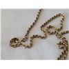 Image 3 : Early to Mid century gold filled locket & rope chain.