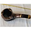 Image 4 : 2 Vintage pipe themed ashtrays with gold coloured trim.