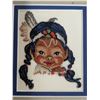 Image 4 : Framed Needle Point Native Indian Artwork 14"x8"