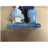 Image 6 : Vintage Blue and White Porcelain Items (Shoe, Tea Cup, and Boy and Girl)