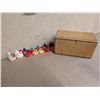 Image 1 : (6) Vintage Small Chicken Decor Items and Fold Out Wooden Box