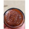 Image 3 : Vintage Amber Coloured Glass Made in Canada w/ Unique Top
