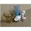 Image 1 : (2) Vintage Glasses (1) Possible Depression Glass, (1) Decor, and etc.