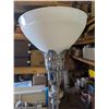 Image 5 : Vintage Silver Unique Designed Lamp w/ Unique Marble Like Base (Works) 63" H