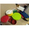 Image 3 : (2) Bags full of Misc. Tupperware and Tins and etc. As Shown