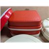 Image 4 : (2) Bags full of Misc. Tupperware and Tins and etc. As Shown