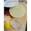 Image 10 : (2) Bags full of Misc. Tupperware and Tins and etc. As Shown