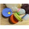 Image 3 : (2) Bags full of Misc. Tupperware and Tins and etc. As Shown