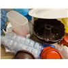 Image 8 : (2) Bags full of Misc. Tupperware and Tins and etc. As Shown