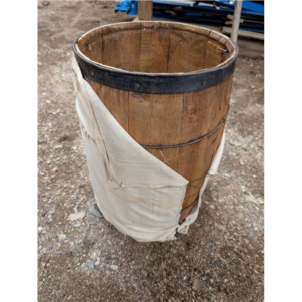 Wooden Vintage Barrel 18"H