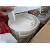Image 3 : Box of Mugs, Tupperware, Crystal Dishes, and etc.