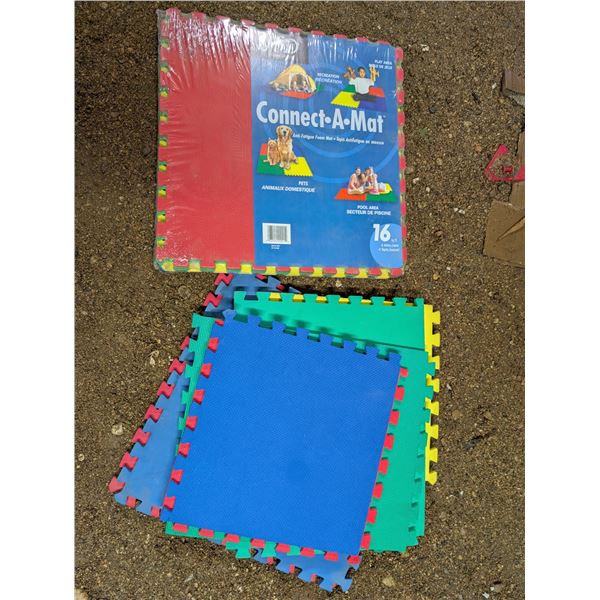 (4) New in Package 16sq Total Floor Mats w/ Spare Used Ones