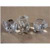 Image 1 : (3) Crystal Elephants (1) Marked Bohemia Hand Made