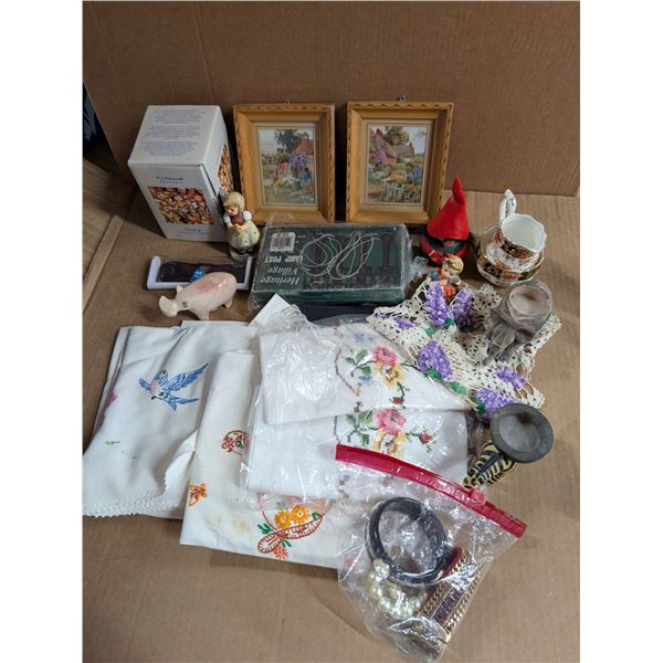Lot of Decor, (2) Framed Prints, Jewlery, and etc. as Shown