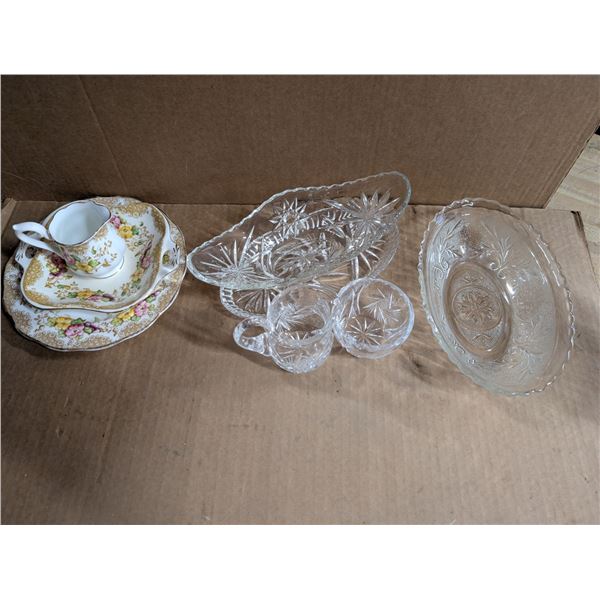 Matching Crystal Set, and Matching Royal Albert China Set