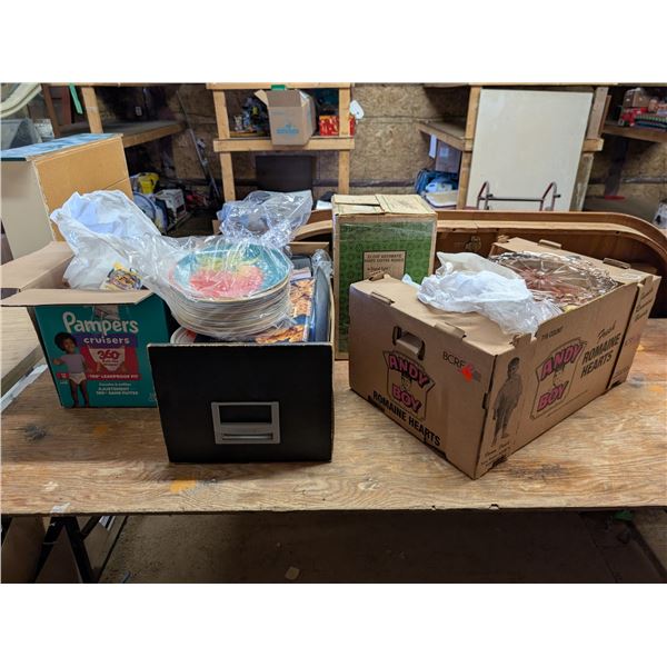Boxes of Misc. Items (2023 Mcdonald Collectablies, Glass, Decor, and etc.)