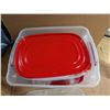 Image 2 : Rubber Maid Tub w/ brand New Tubberware As Shown