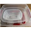 Image 3 : Rubber Maid Tub w/ brand New Tubberware As Shown